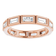 10K Rose Gold 1 1/6 CTW Lab-Grown Diamond Eternity Band Size 6.75