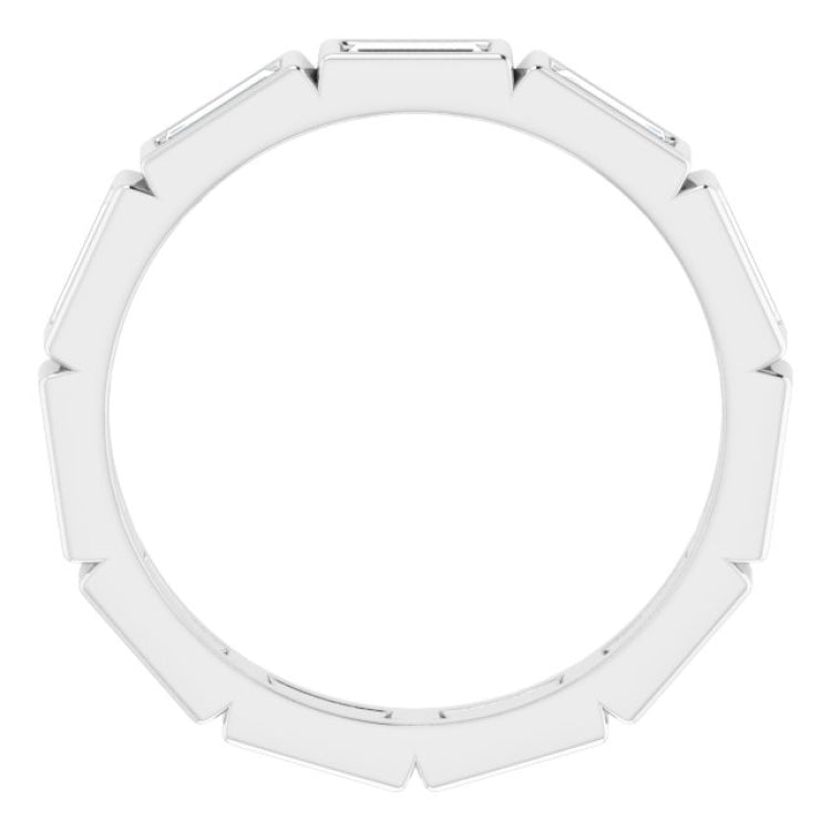 10K White Gold 1 1/6 CTW Lab-Grown Diamond Eternity Band Size 6.75