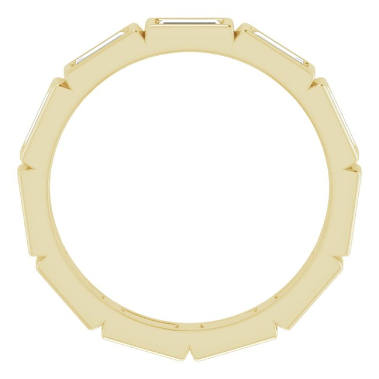 10K Yellow Gold 1 1/6 CTW Lab-Grown Diamond Eternity Band Size 6.75