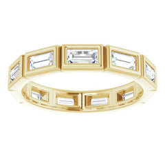 10K Yellow Gold 1 1/6 CTW Lab-Grown Diamond Eternity Band Size 6.75