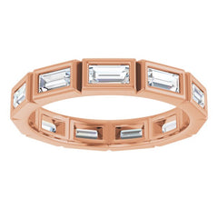 10K Rose Gold 1 1/6 CTW Lab-Grown Diamond Eternity Band Size 7