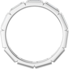 10K White Gold 1 1/6 CTW Lab-Grown Diamond Eternity Band Size 7