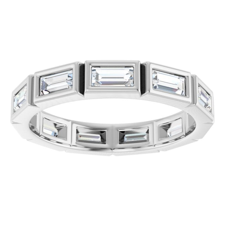 10K White Gold 1 1/6 CTW Lab-Grown Diamond Eternity Band Size 7