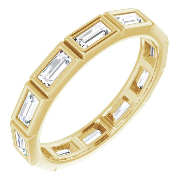 10K Yellow Gold 1 1/4 CTW Lab-Grown Diamond Eternity Band Size 8.5