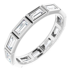 10K White Gold 1 1/4 CTW Lab-Grown Diamond Eternity Band Size 8.75