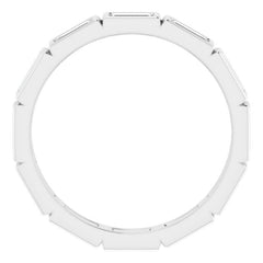 10K White Gold 1 1/4 CTW Lab-Grown Diamond Eternity Band Size 8.75