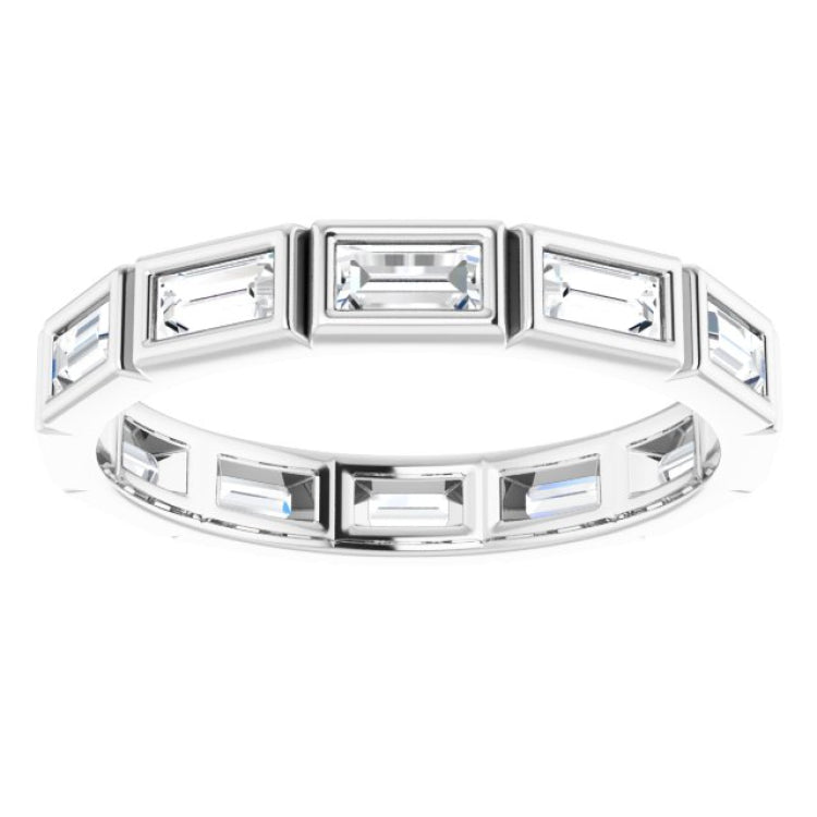 10K White Gold 1 1/4 CTW Lab-Grown Diamond Eternity Band Size 8.75