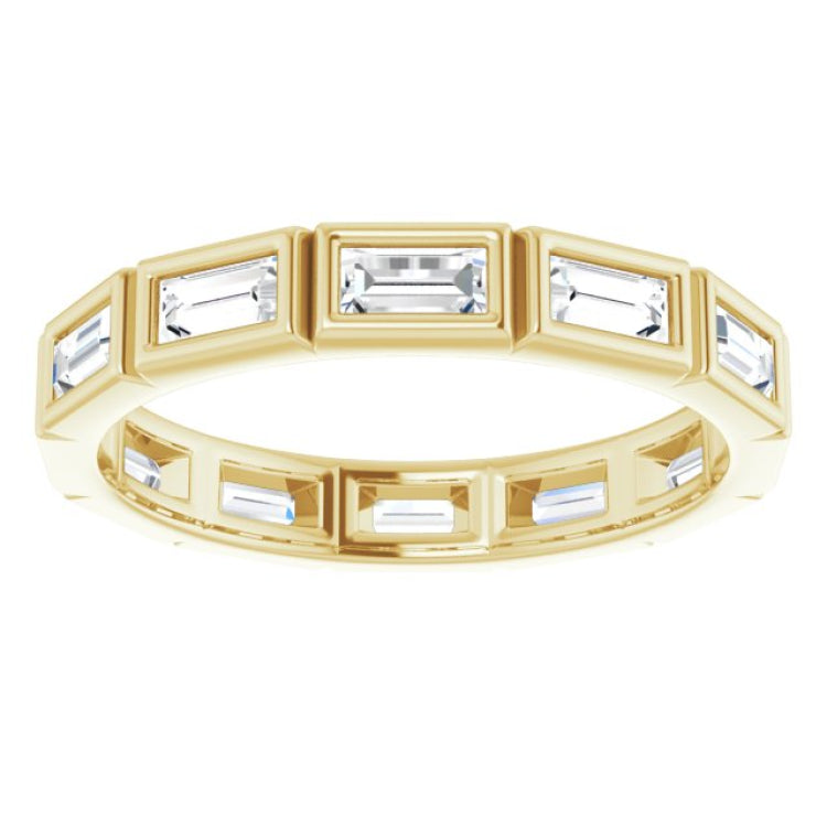 10K Yellow Gold 1 1/4 CTW Lab-Grown Diamond Eternity Band Size 8.75