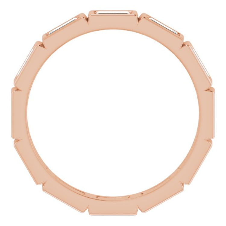 10K Rose Gold 1 1/4 CTW Lab-Grown Diamond Eternity Band Size 9