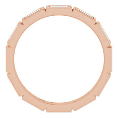 10K Rose Gold 1 1/4 CTW Lab-Grown Diamond Eternity Band Size 9