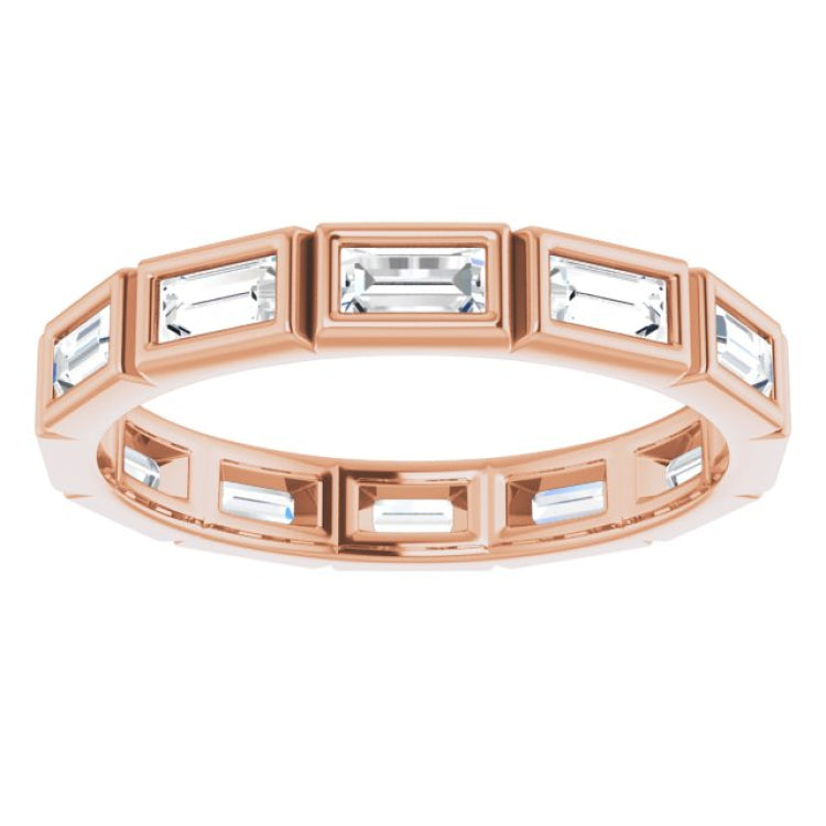 10K Rose Gold 1 1/4 CTW Lab-Grown Diamond Eternity Band Size 9