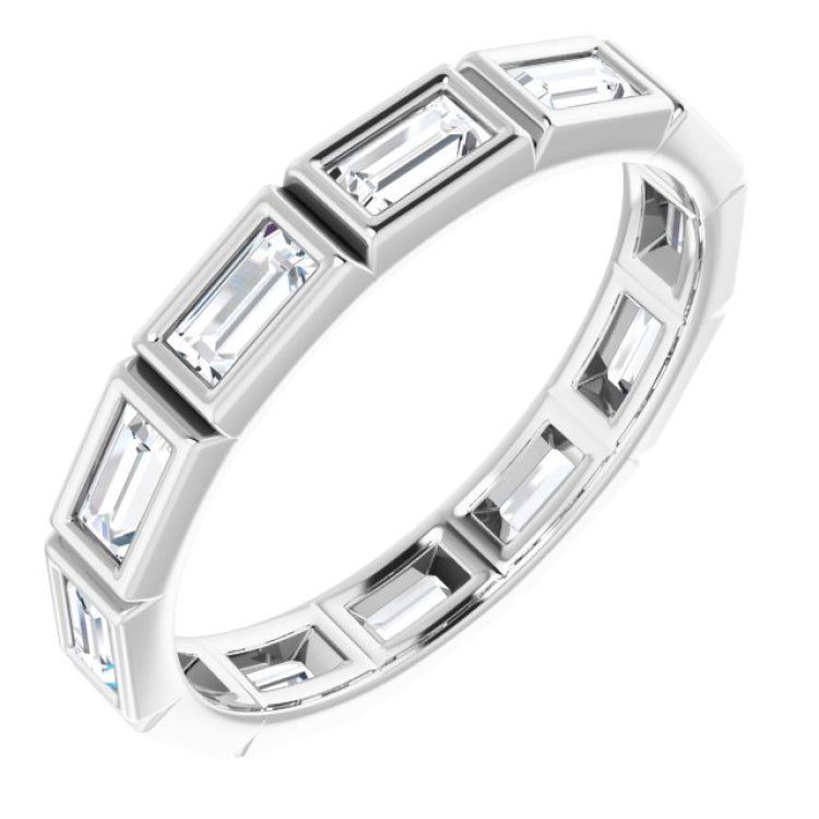 10K White Gold 1 1/4 CTW Lab-Grown Diamond Eternity Band Size 9