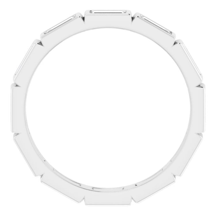 10K White Gold 1 1/4 CTW Lab-Grown Diamond Eternity Band Size 9