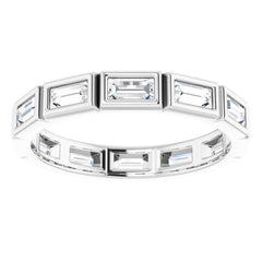 10K White Gold 1 1/4 CTW Lab-Grown Diamond Eternity Band Size 9