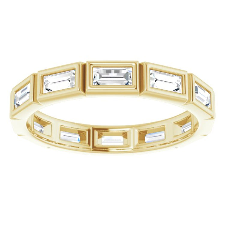 10K Yellow Gold 1 1/4 CTW Lab-Grown Diamond Eternity Band Size 9