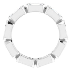 10K White Gold 3 CTW Lab-Grown Diamond Eternity Band Size 4.25