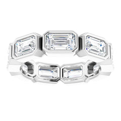 10K White Gold 3 CTW Lab-Grown Diamond Eternity Band Size 4.25