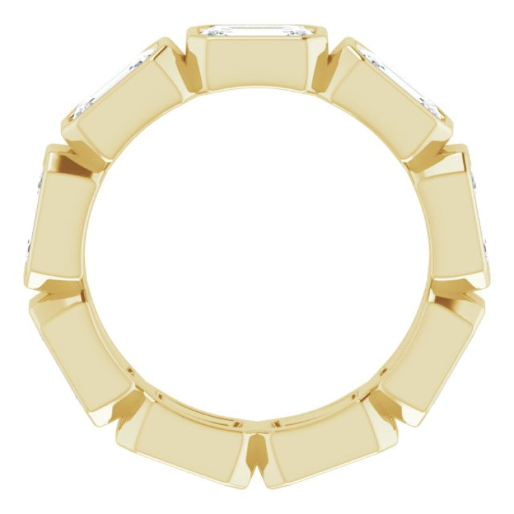 10K Yellow Gold 3 CTW Lab-Grown Diamond Eternity Band Size 4.25