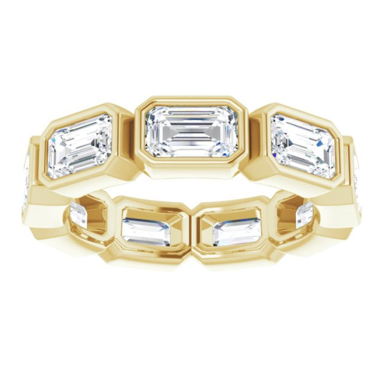 10K Yellow Gold 3 CTW Lab-Grown Diamond Eternity Band Size 4.25