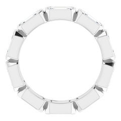 10K White Gold 3 1/3 CTW Lab-Grown Diamond Eternity Band Size 6.25