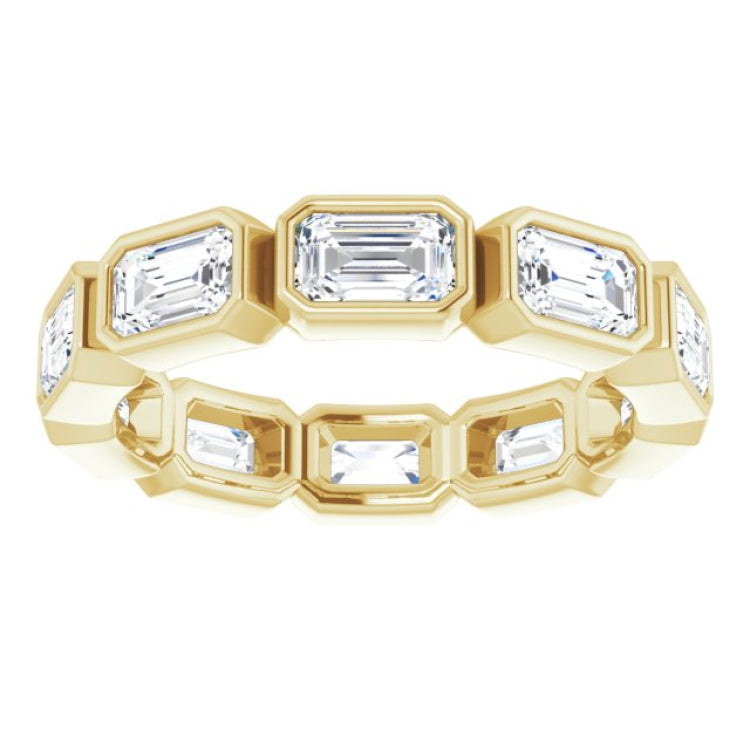 10K Yellow Gold 3 1/3 CTW Lab-Grown Diamond Eternity Band Size 7.5