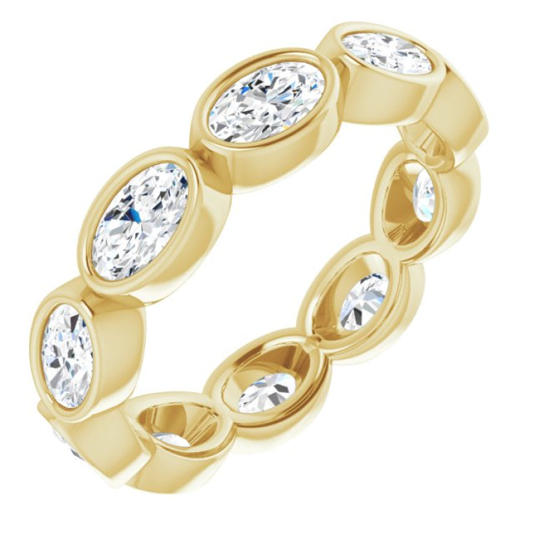 10K Yellow Gold 1 9/10 CTW Lab-Grown Diamond Eternity Band Size 6.5