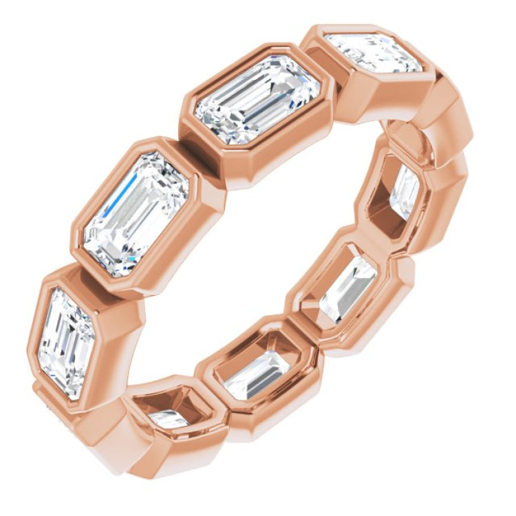 10K Rose Gold 3 1/3 CTW Lab-Grown Diamond Eternity Band Size 7.75