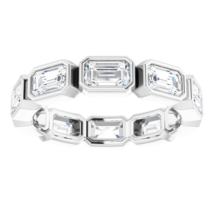 10K White Gold 3 1/3 CTW Lab-Grown Diamond Eternity Band Size 7.75