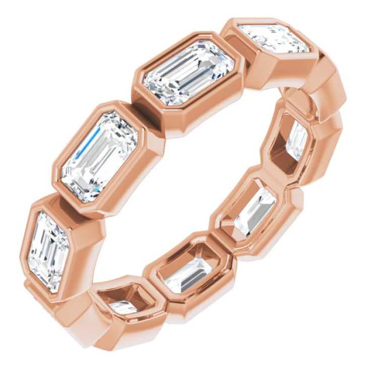 10K Rose Gold 3 1/3 CTW Lab-Grown Diamond Eternity Band Size 8