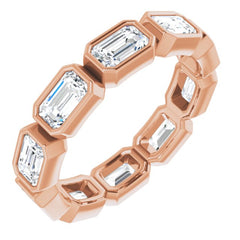 10K Rose Gold 3 1/3 CTW Lab-Grown Diamond Eternity Band Size 8