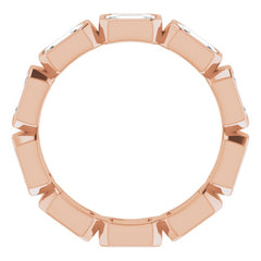 10K Rose Gold 3 1/3 CTW Lab-Grown Diamond Eternity Band Size 8