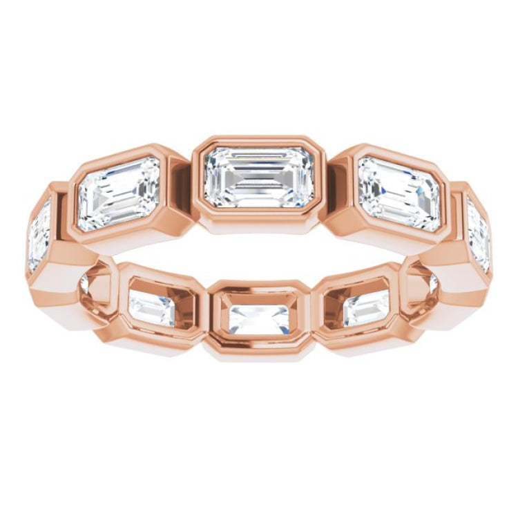 10K Rose Gold 3 1/3 CTW Lab-Grown Diamond Eternity Band Size 8