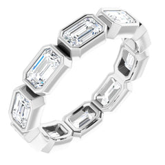 10K White Gold 3 1/3 CTW Lab-Grown Diamond Eternity Band Size 8