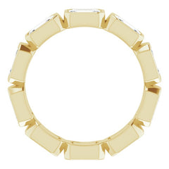 10K Yellow Gold 3 1/3 CTW Lab-Grown Diamond Eternity Band Size 8