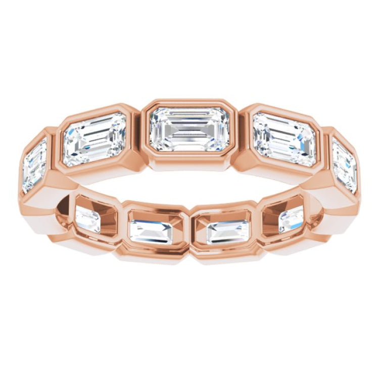 10K Rose Gold 3 5/8 CTW Lab-Grown Diamond Eternity Band Size 8.25
