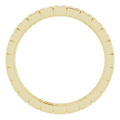 10K Yellow Gold 1/3 CTW Lab-Grown Diamond Eternity Band Size 4.5