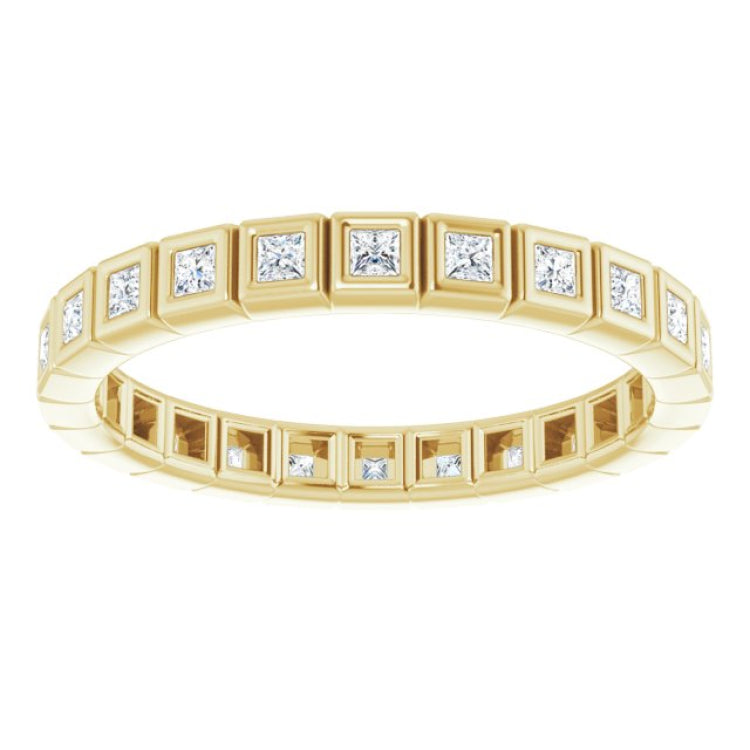 10K Yellow Gold 1/3 CTW Lab-Grown Diamond Eternity Band Size 4.5