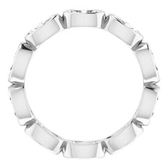 10K White Gold 1 9/10 CTW Lab-Grown Diamond Eternity Band Size 6.75