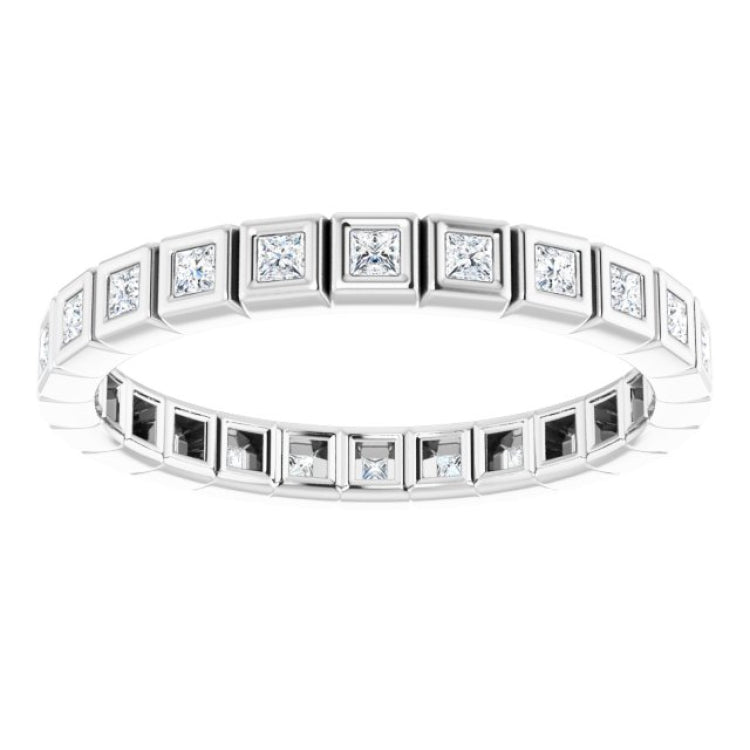 10K White Gold 1/3 CTW Lab-Grown Diamond Eternity Band Size 4.75