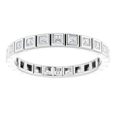 10K White Gold 1/3 CTW Lab-Grown Diamond Eternity Band Size 4.75