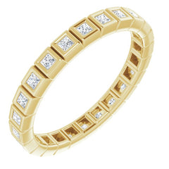 10K Yellow Gold 1/3 CTW Lab-Grown Diamond Eternity Band Size 4.75