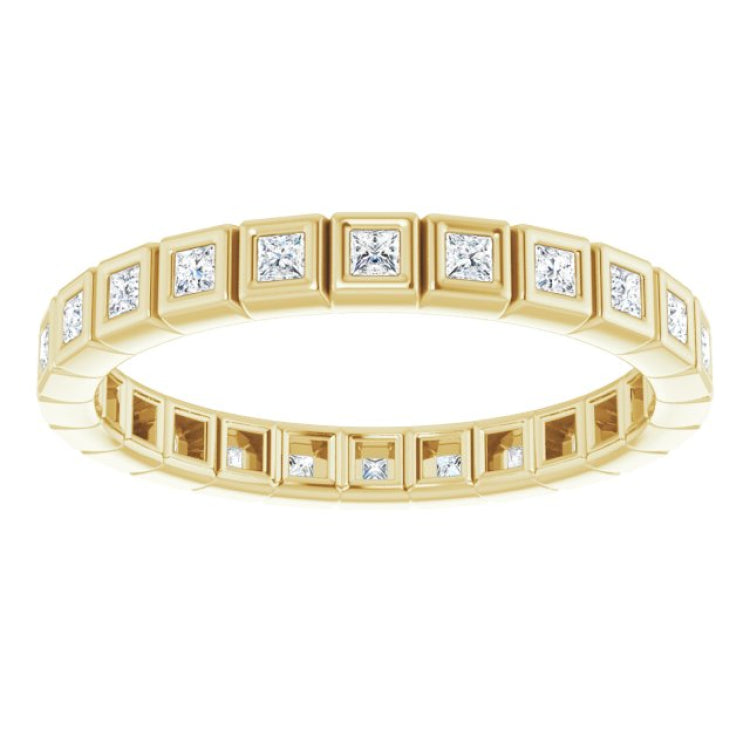 10K Yellow Gold 1/3 CTW Lab-Grown Diamond Eternity Band Size 4.75