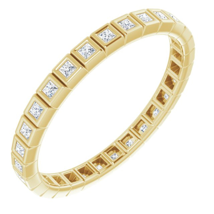 10K Yellow Gold 3/8 CTW Lab-Grown Diamond Eternity Band Size 9