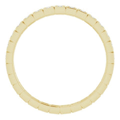 10K Yellow Gold 3/8 CTW Lab-Grown Diamond Eternity Band Size 9