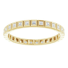 10K Yellow Gold 3/8 CTW Lab-Grown Diamond Eternity Band Size 9