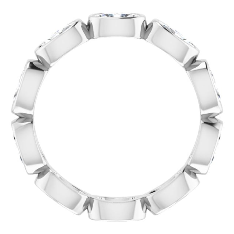 10K White Gold 1 9/10 CTW Lab-Grown Diamond Eternity Band Size 7.5