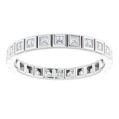 10K White Gold 1/2 CTW Lab-Grown Diamond Eternity Band Size 7.75