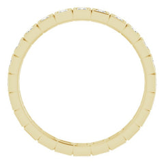 10K Yellow Gold 1/2 CTW Lab-Grown Diamond Eternity Band Size 7.75