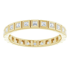 10K Yellow Gold 1/2 CTW Lab-Grown Diamond Eternity Band Size 7.75