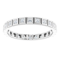 10K White Gold 1/2 CTW Lab-Grown Diamond Eternity Band Size 8